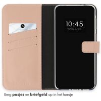 Selencia Echt Leren Bookcase Samsung Galaxy A37 (5G) - Lichtroze