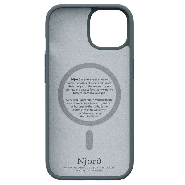 Njorð Collections Fabric MagSafe Case iPhone 15 - Dark Grey