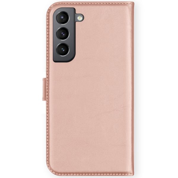 Selencia Echt Leren Bookcase Samsung Galaxy S21 FE - Roze