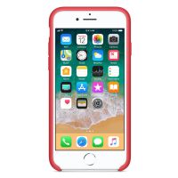 Apple Silicone Backcover Apple iPhone SE (2022 / 2020) / 8 / 7 - Red Raspberry