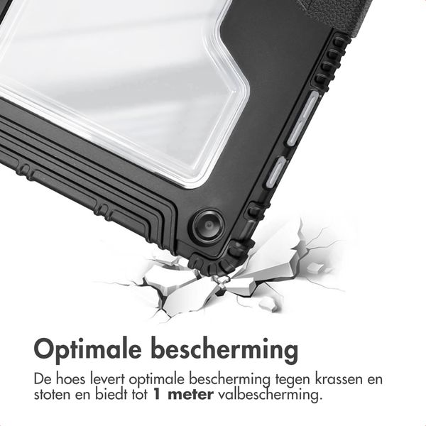 Accezz Rugged Trifold Bookcase Samsung Galaxy Tab A9 Plus - Zwart