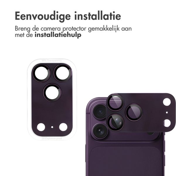 imoshion Camera Protector Glas 2 Pack voor de Apple iPhone 18 Pro Max - Plum
