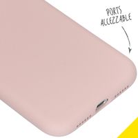 Accezz Liquid Silicone Backcover Apple iPhone Xr - Roze