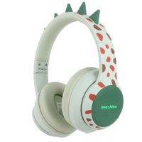 imoshion Draadloze Kinderkoptelefoon Dino - Decibelbegrenzer - Met AUX kabel - Brown / Orange