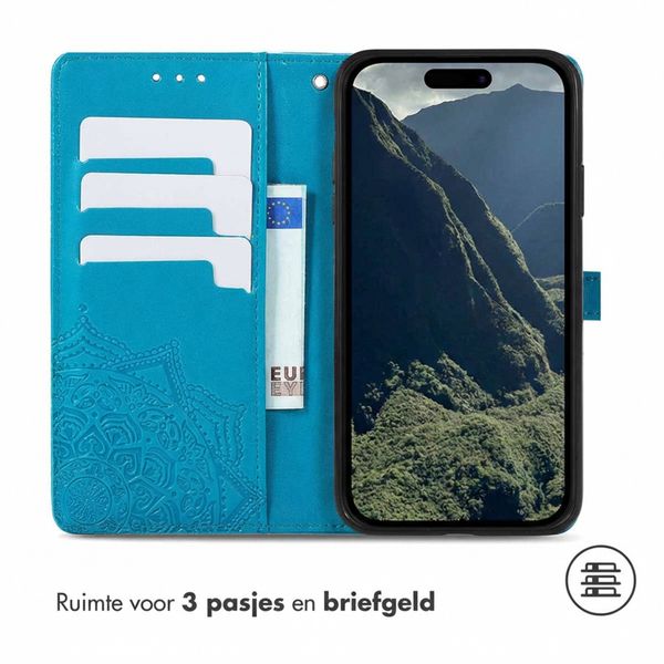 imoshion Mandala Bookcase Apple iPhone 16e - Turquoise