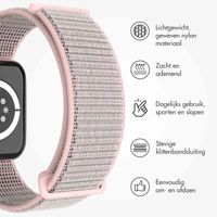 imoshion Nylon⁺ bandje Apple Watch Series 1 t/m 10 / SE / Ultra (2) (44/45/46/49 mm) - Pink Sand