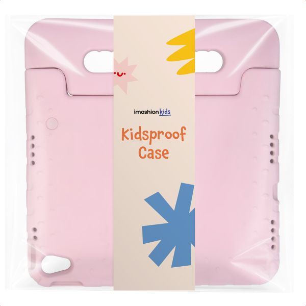 imoshion Kids-Proof Back Cover with Handle Apple iPad 11 (2025) 11 inch A16 / iPad 10 (2022) 10.9 inch - Light Pink