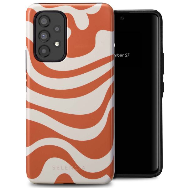 Selencia Vivid Tough Backcover Samsung Galaxy A53 - Dream Swirl Orange