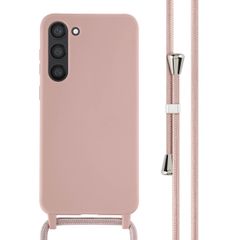 imoshion Siliconen hoesje met koord Samsung Galaxy S23 Plus - Sand Pink