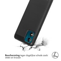 imoshion Brushed Backcover Motorola Moto E13 - Zwart