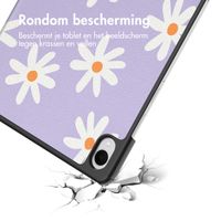 imoshion Design Trifold Bookcase Samsung Galaxy Tab S11 - Flowers Distance