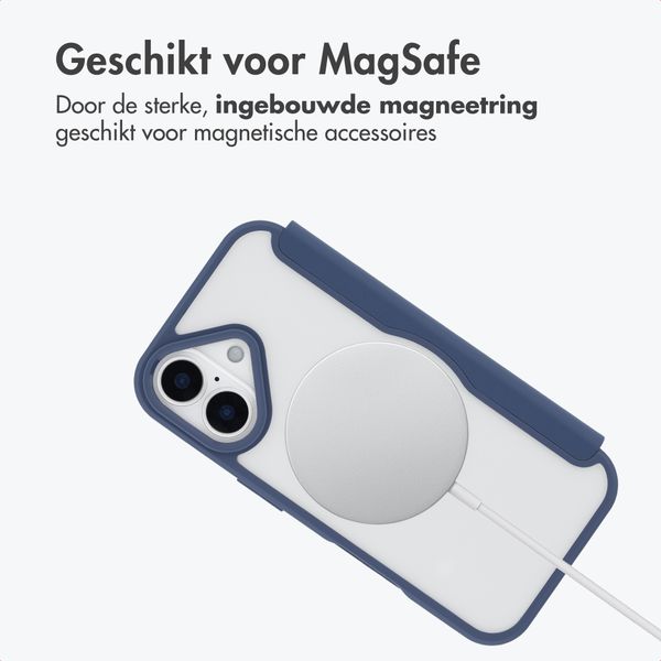 imoshion Transparante Bookcase met MagSafe Apple iPhone 17 - Blauw