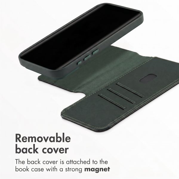 Accezz 2-in-1 Leather Bookcase with MagSafe Apple iPhone 18 Pro Max / 17 Pro Max - Cedar Green