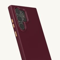 Selencia Rivièra MagSafe Backcover met afneembare haakjes Samsung Galaxy S24 Ultra - Bold Burgundy