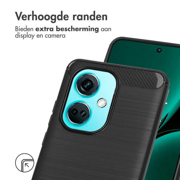 imoshion Brushed Backcover OnePlus Nord CE 3 - Zwart
