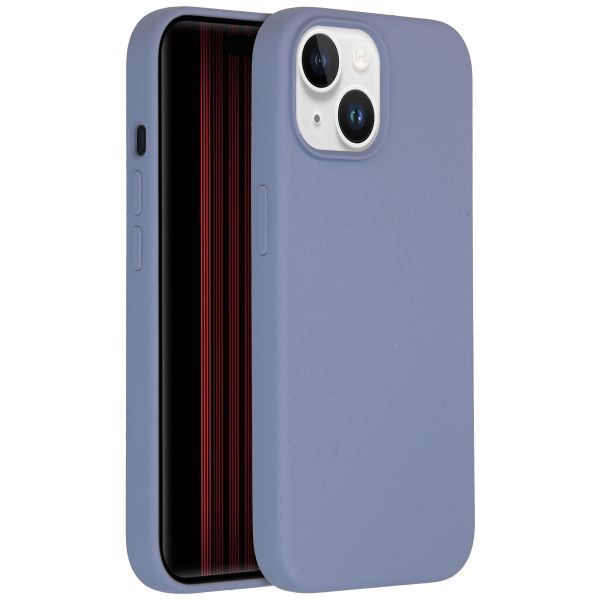 Accezz Liquid Silicone Backcover iPhone 15 - Lavender Grey