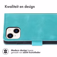 imoshion Bookcase met koord Apple iPhone 15 - Turquoise
