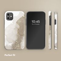 Selencia Vivid Back Cover Apple iPhone 11 - Marble Light Brown