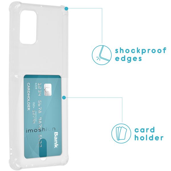 imoshion Softcase Backcover met pashouder Galaxy A71 - Transparant