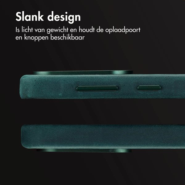 Accezz Vintage Leather Magsafe Backcover Samsung Galaxy A56 - Smokey Green