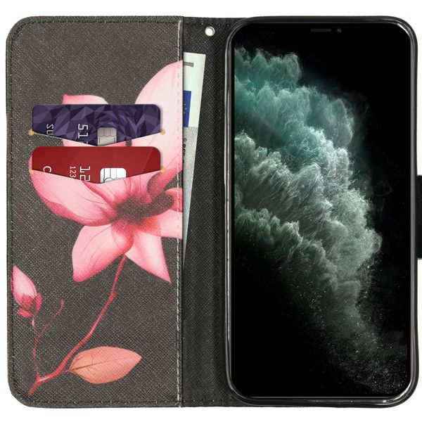 Design Softcase Bookcase iPhone 12 Pro Max - Bloemen