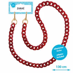 Zanae Universeel telefoon koord ketting - Coral Red