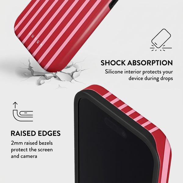 Burga Tough Case with MagSafe Apple iPhone 16 - Strawberry Jam