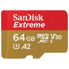 SanDisk microSD Extreme - 64GB - Inclusief RescuePro Deluxe - UHS-I/U3/Full HD/4K UHD