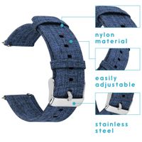 imoshion Nylon bandje Fitbit Versa 2 / Versa Lite - Blauw