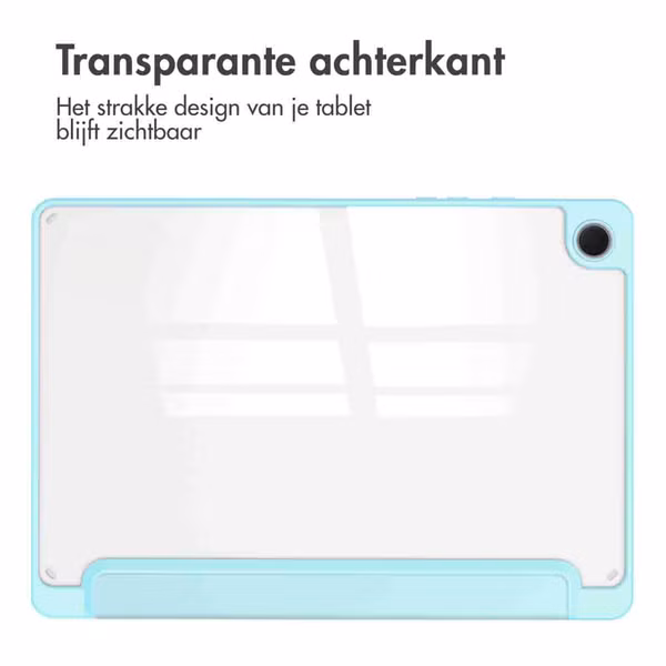 imoshion Trifold Hardcase Bookcase Samsung Galaxy Tab A9 Plus - Lichtblauw