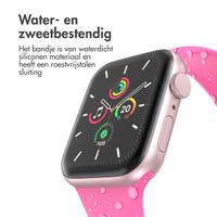 imoshion Siliconen⁺ bandje Apple Watch Series 1 t/m 9 / SE (38/40/41 mm) | Series 10 (42 mm) - Barbie Pink - Maat S/M