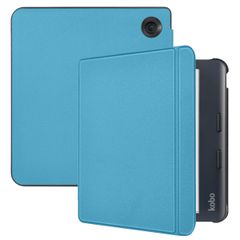 imoshion Slim Hard Case Bookcase Kobo Libra Colour - Lichtblauw
