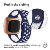 imoshion Siliconen sport bandje Fitbit Versa 2 / Versa Lite - Blauw / Wit