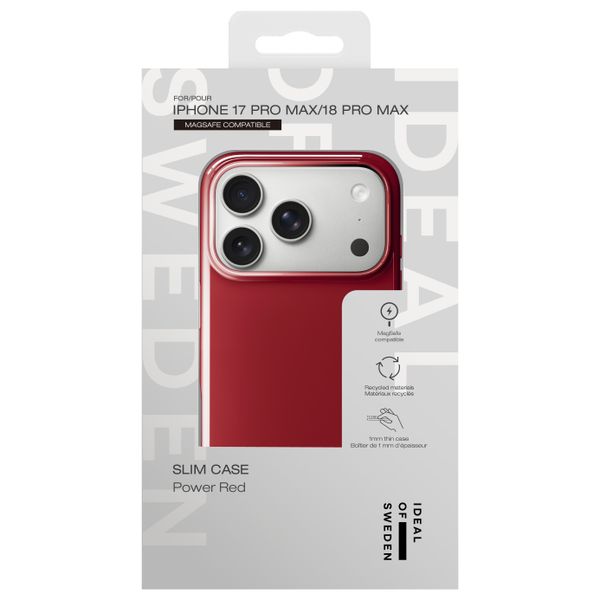 iDeal of Sweden Slim Case MagSafe Apple iPhone 18 Pro Max / 17 Pro Max - Power Red