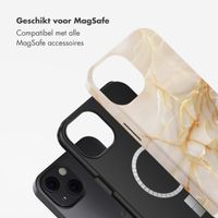 Selencia Vivid Tough Backcover met MagSafe iPhone 13 - Golden Beige Marble