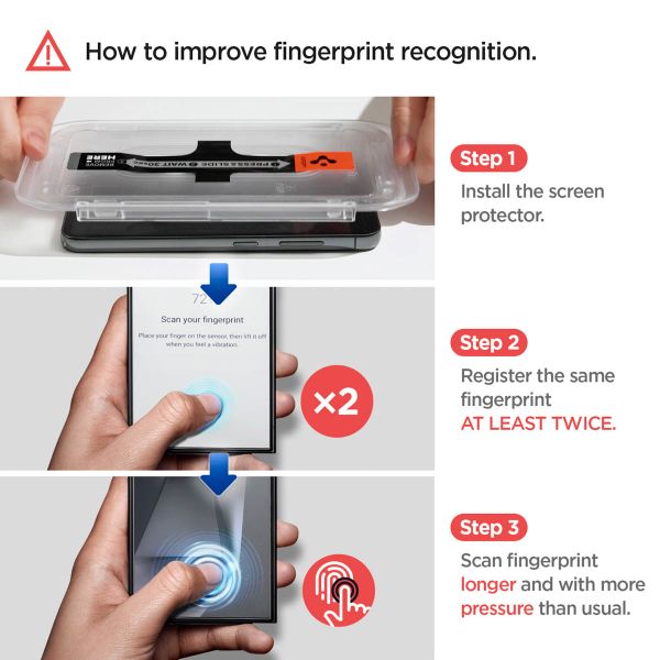 Spigen GLAStR Privacy EZ Fit Screenprotector + Applicator Samsung Galaxy S24 Ultra