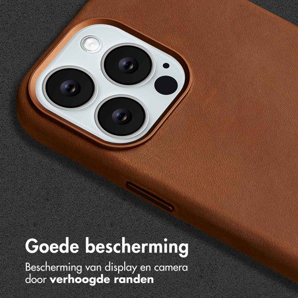 Accezz Vintage Leather Magsafe Backcover Apple iPhone 13 Pro - Tabacco Cognac