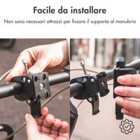 Accezz Telefoonhouder fiets - Verstelbaar - Universeel - Zwart
