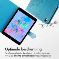 imoshion Mandala Bookcase Apple iPad 9 (2021) 10.2 inch / iPad 8 (2020) 10.2 inch / iPad 7 (2019) 10.2 inch - Turquoise