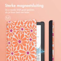 imoshion Design Slim Hard Case Bookcase Pocketbook Verse Lite - Orange Flowers Connect