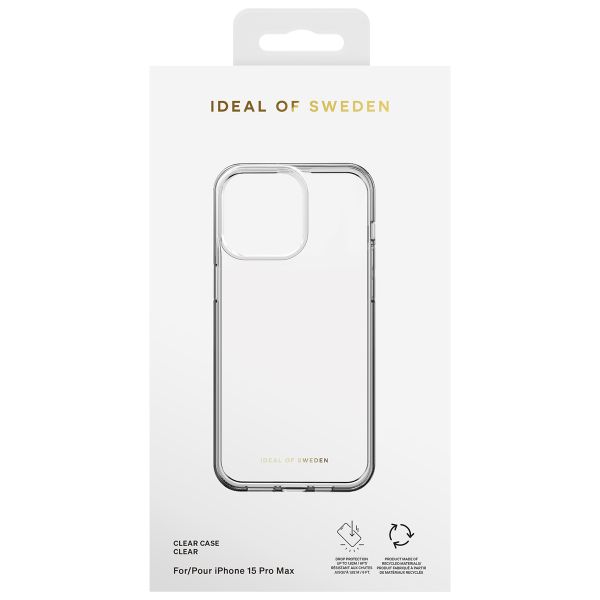 iDeal of Sweden Clear Case iPhone 15 Pro Max - Transparant