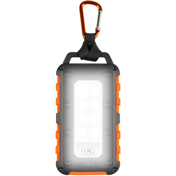 Xtorm Xtreme Series - Solar Charger Powerbank 10.000 mAh - Zwart / Oranje