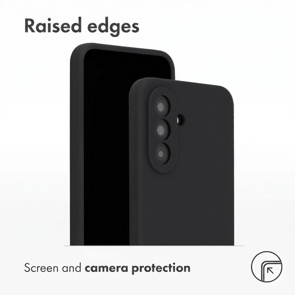 Accezz Liquid Silicone Back Cover Samsung Galaxy A37 (5G) - Black