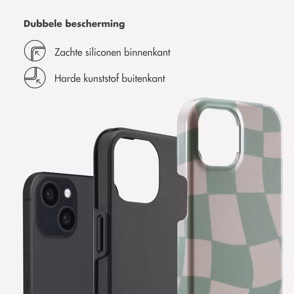 Selencia Vivid Backcover Apple iPhone 15 - Groovy Sage Green