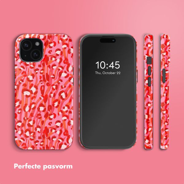 Selencia Vivid Tough Backcover met MagSafe iPhone 15 - Wild Spots Lipstick