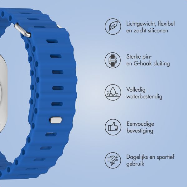 Accezz Ocean bandje Apple Watch Series 1 - 9 / SE (38/40/41 mm) | Series 10 / 11 (42 mm) - Royal Blue