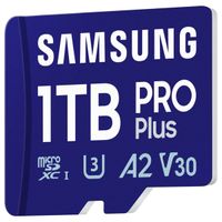 Samsung PRO Plus microSD 2023 - 1TB - inclusief SD Adapter - UHS-I/U3/Full HD/4K UHD