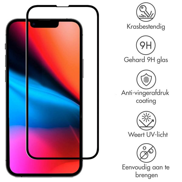 Accezz Gehard Glas Full Cover Screenprotector Apple iPhone 13 Pro Max / 14 Plus