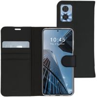 Accezz Wallet Softcase Bookcase Motorola Moto E22 - Zwart