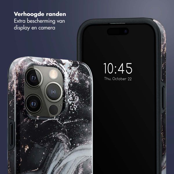 Selencia Vivid Backcover Apple iPhone 15 Pro - Chic Marble Black